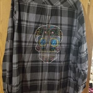 Day of the Dead flannel